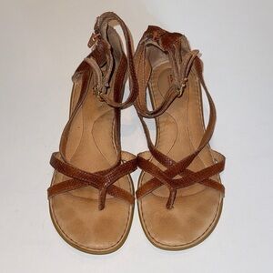 Born Tan Leather Sandals
